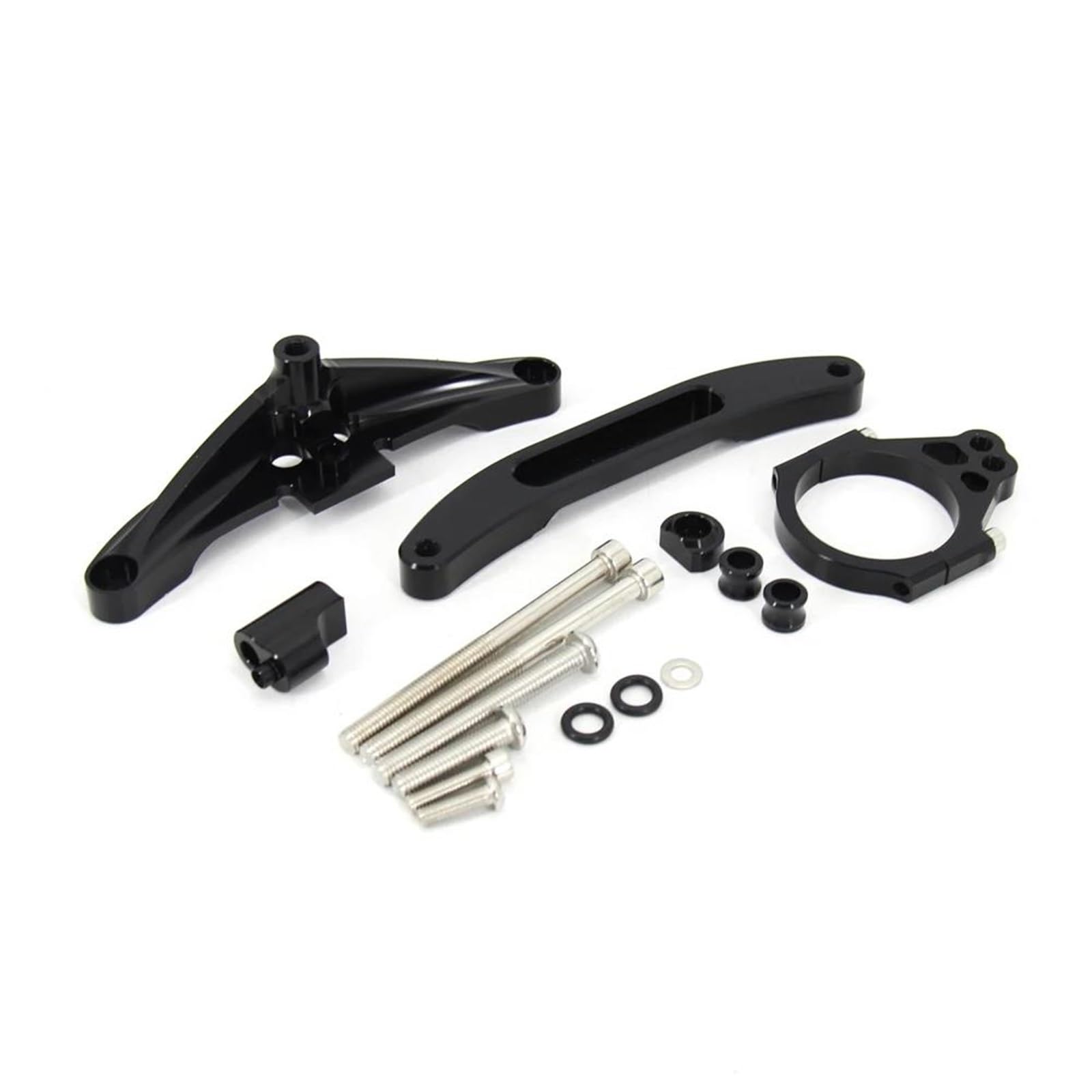 Motorrad Titan Lineal CNC Aluminium Lenkungsdämpfer Halterung Set Stabilisator Linear Dämpfer Montage Unterstützung Für Fazer FZ1 2006-2015(Bracket Black) von OJNHSFVPO