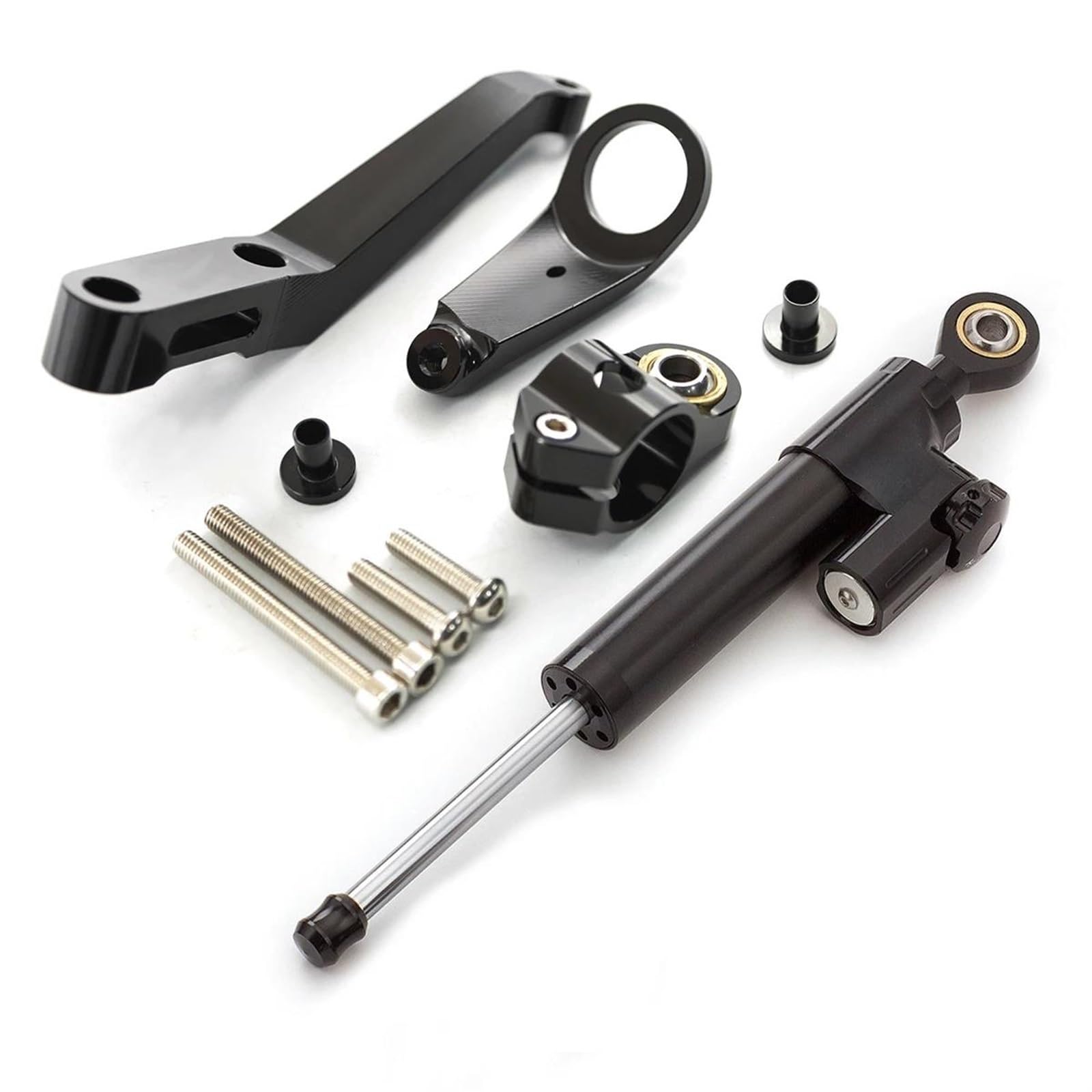 Motorrad Titan Lineal Fiber Carbon Lenkungsdämpfer Stabilisator Für CBR929RR CBR929 RR CBR 929 RR 929 Dämpfer Halterung Unterstützung Kit(Black set) von OJNHSFVPO