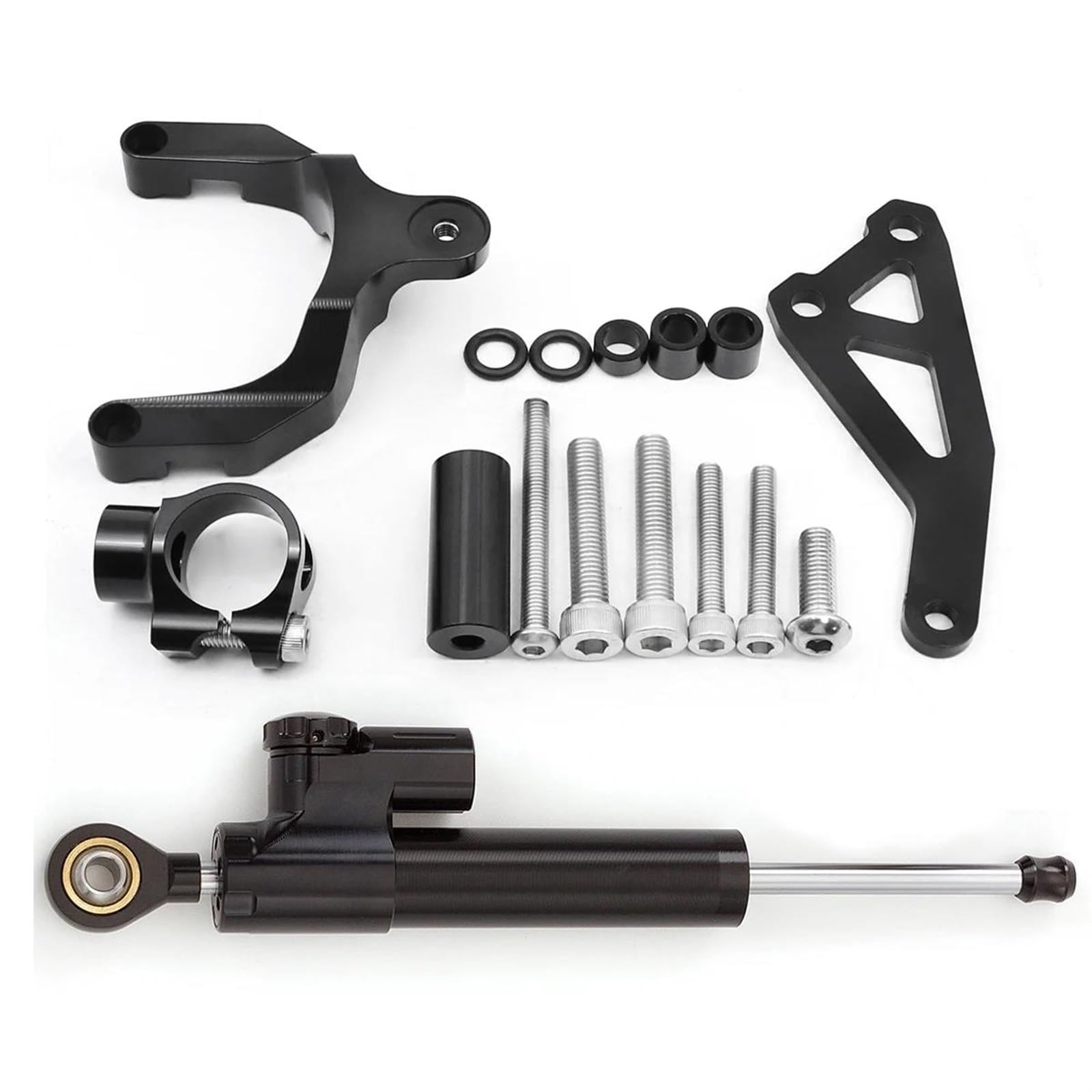 Motorrad Titan Lineal Für Suzuki GSR600 GSR 600 2006 2007 2008 2009 2010 Lenkung Dämpfer Halterung Montage Kit Linear Umgekehrt Control(Black set) von OJNHSFVPO