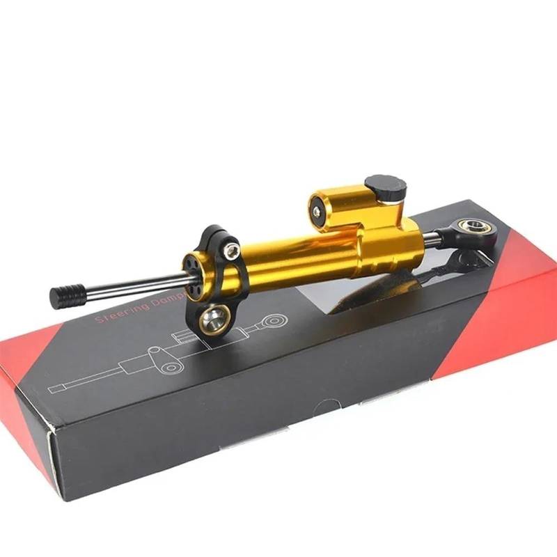 Motorrad Titan Lineal Für Tracer 9 900 MT-09 MT09 2021 2022 2023 Stabilisator Lenkung Dämpfer Halterung Montage Unterstützung(Gold Black) von OJNHSFVPO