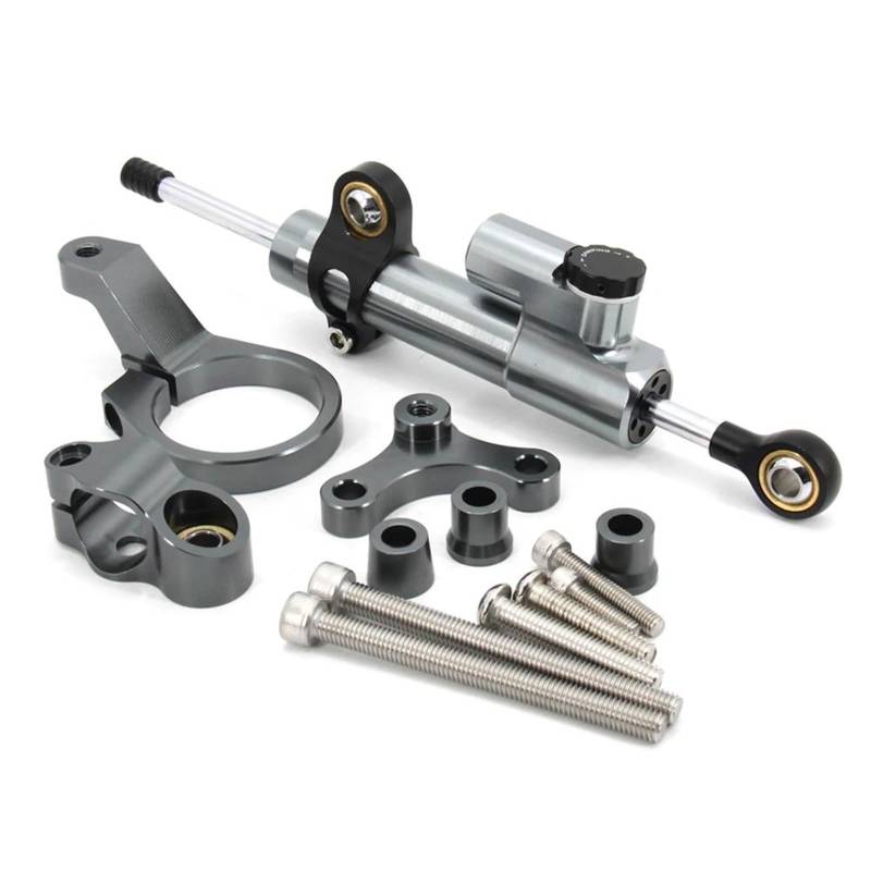 Motorrad Titan Lineal Motorrad Einstellbare Lenkung Stabilisator Dämpfer Montage Halterung Kit Für CBR650R 2019-2020 CBR 650R CBR 650 R(Gray Gray) von OJNHSFVPO