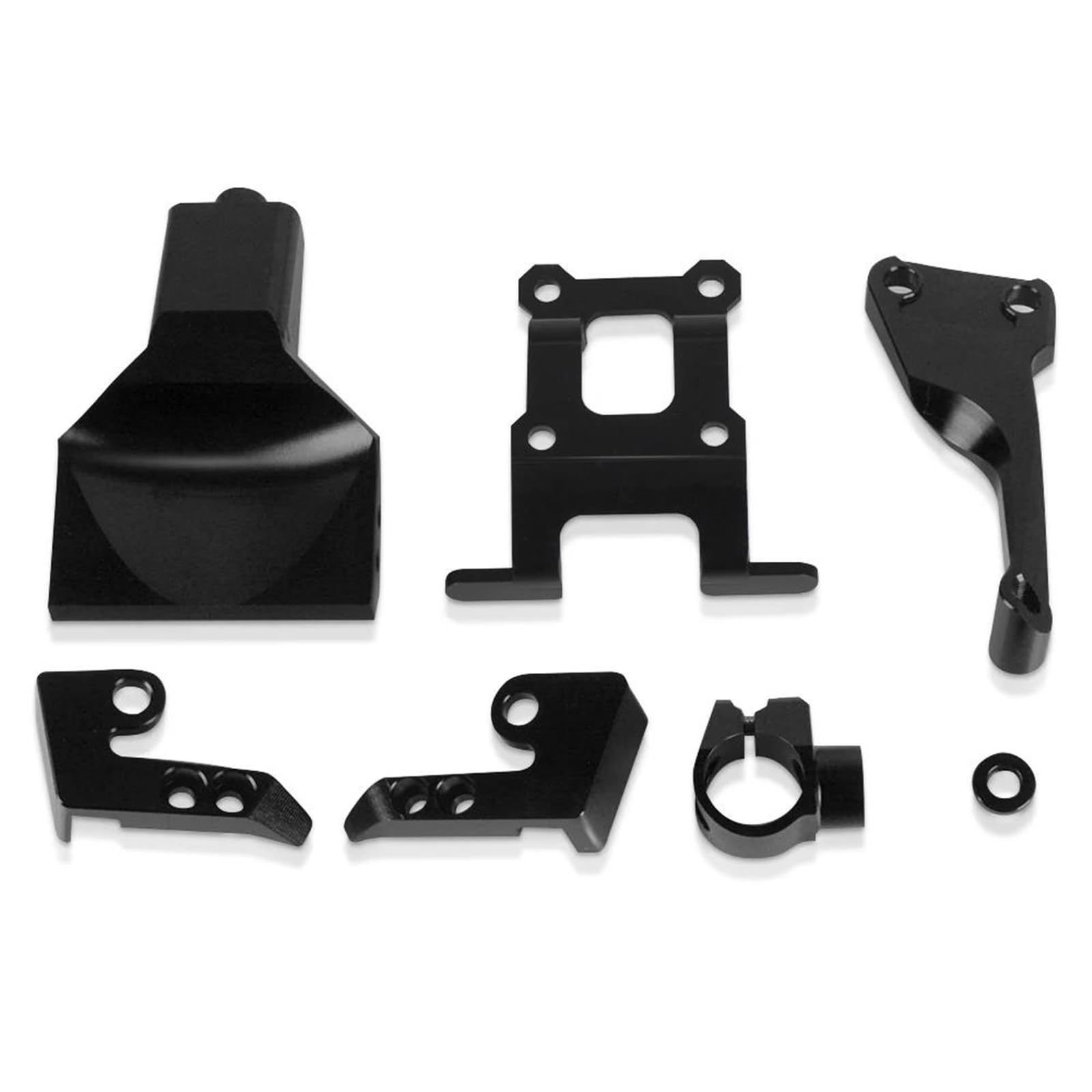 Motorrad Titan Lineal Motorrad Lenkung Stabilisieren Dämpfer Montage Halterung Kit Für MT-07 FZ-07 FZ07 2014-2018 MT 07 MT07 2014 2015 2016(Bracket Black) von OJNHSFVPO