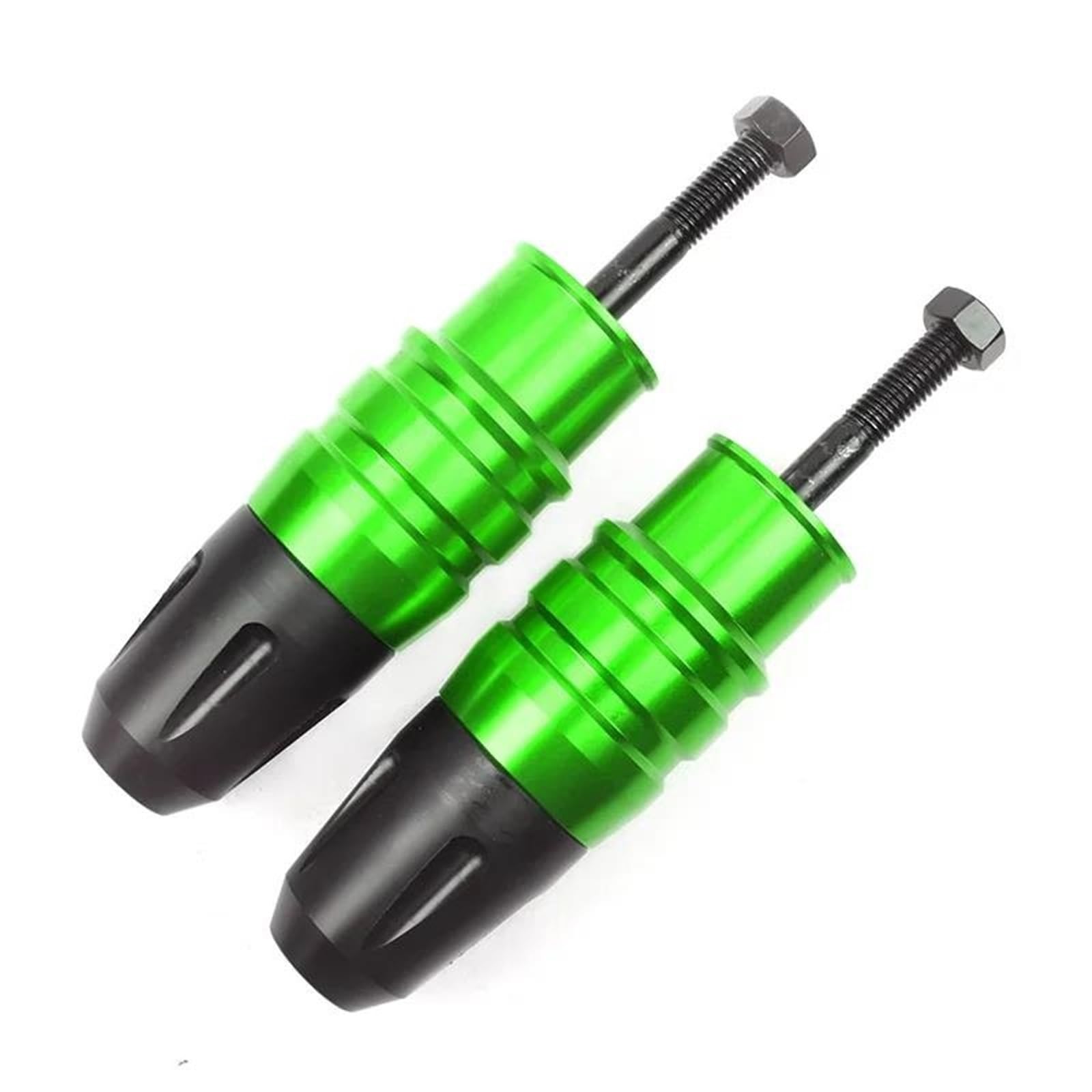 Motorrad Zubehör Für Loncin Voge 300ac 200ac 500r 500ds Motorrad CNC Aluminium Rahmen Auspuff Sliders Crash Protector Pads Crash Slider(Groen,1 pair) von OJNHSFVPO