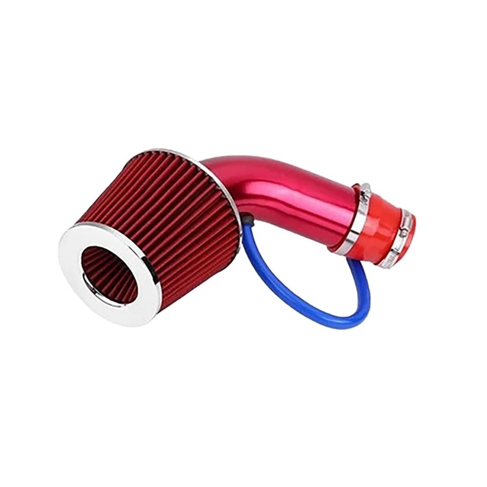 Auto Lufteinlässe Universal 3 Zoll Auto Cold Air Intake Filter Aluminium Induktion Kit Kaltluft Ansaugrohr(Red) von OJTEMHBH