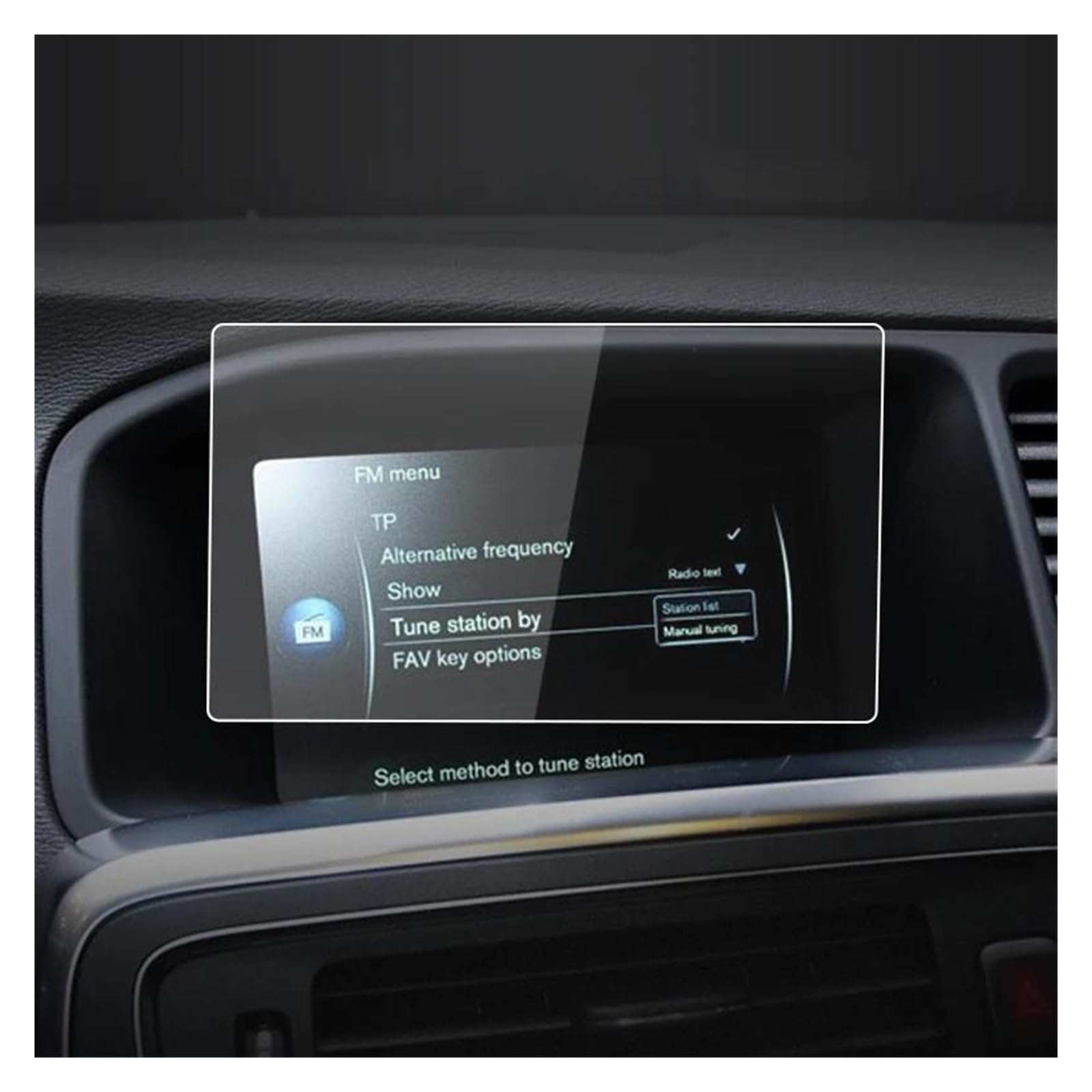 Auto Navi Folie 7 Zoll Für Volvo Für S60 2014–2017, Armaturenbrett-Navigationsmembran, Auto-GPS-Display, Gehärtetes Glas, Displayschutzfolie, Autoaufkleber Auto Displayschutzfolie(HD) von OJTEMHBH