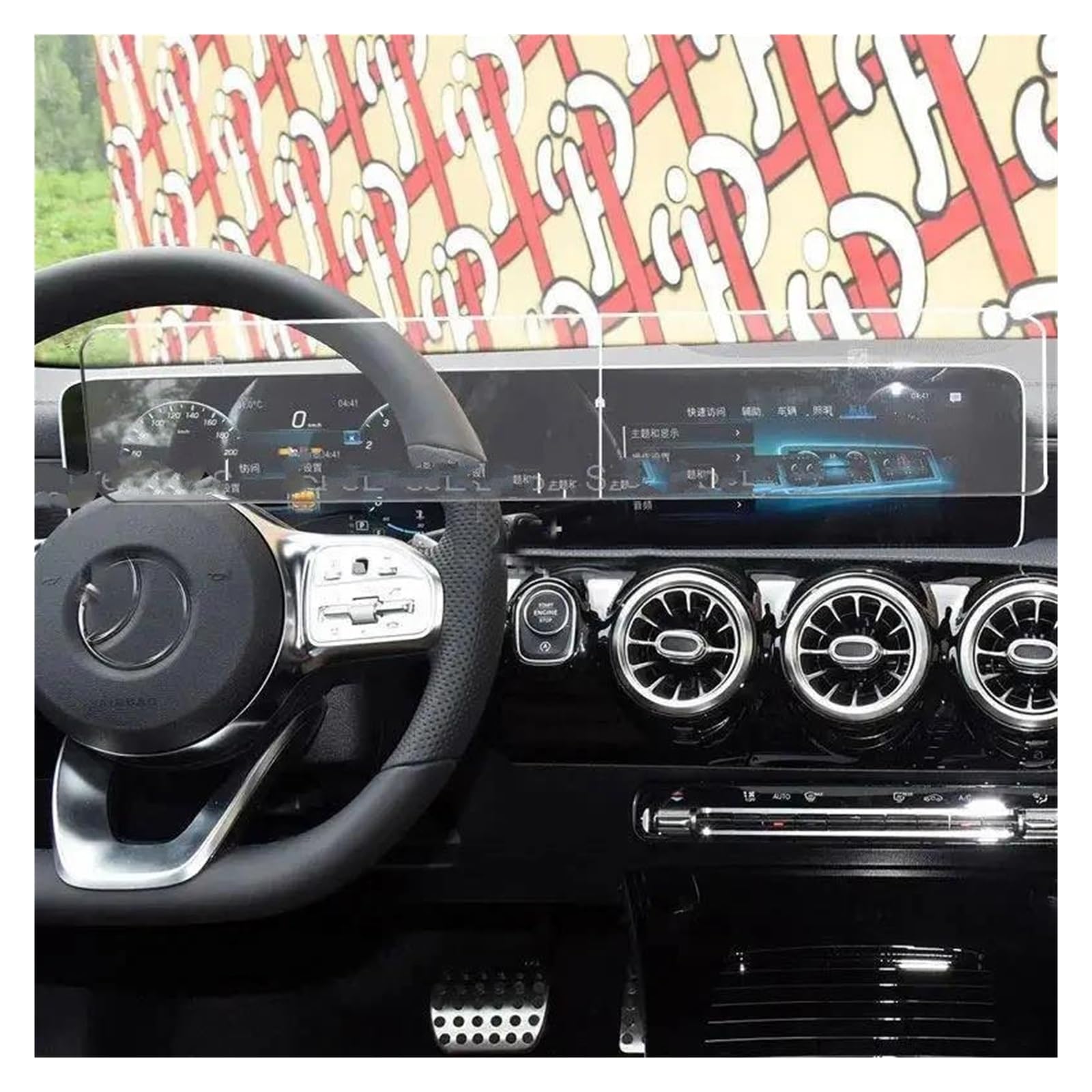 Auto Navi Folie Für Benz Für CLA B Klasse C118 W247 CLA180/200/220/250 2020 + 10,25 Zoll Auto Navigation Bildschirm Gehärtetem Glas Schutz Film Auto Displayschutzfolie von OJTEMHBH