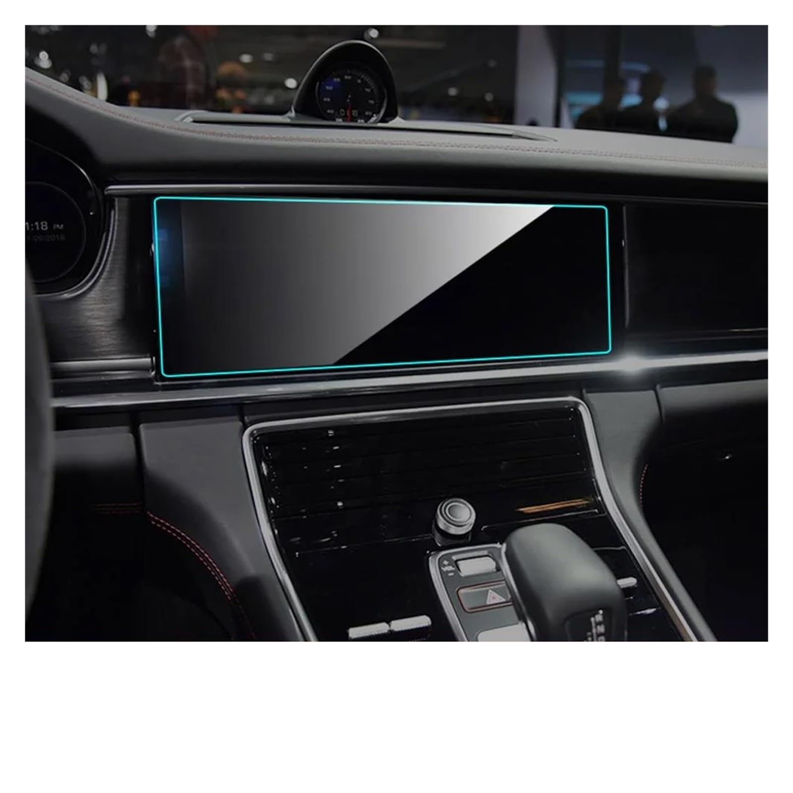 Auto Navi Folie Für Panamera 2017-2019 Gehärtetes Glas Display-schutzfolie Auto Innen Zubehör Auto GPS Navigation Screen Protector Auto Displayschutzfolie von OJTEMHBH