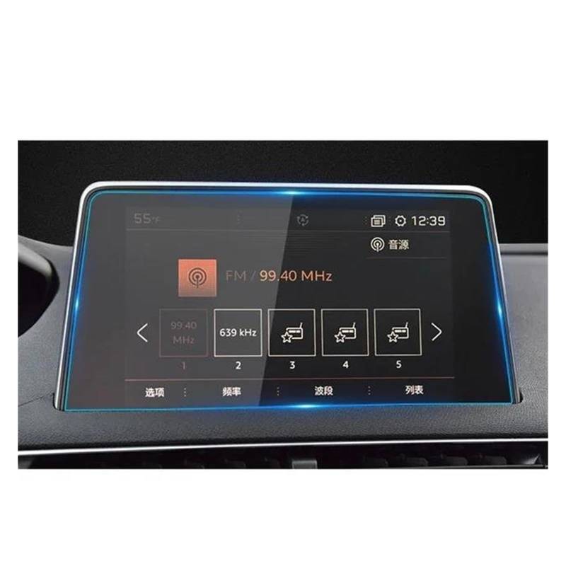 Auto Navi Folie Für Peugeot 3008 5008 3008GT 4008 2017 2018 2019 Schutzfolie Auto GPS Navigation Gehärtetes Glas Displayschutzfolie Auto Displayschutzfolie(10inch) von OJTEMHBH