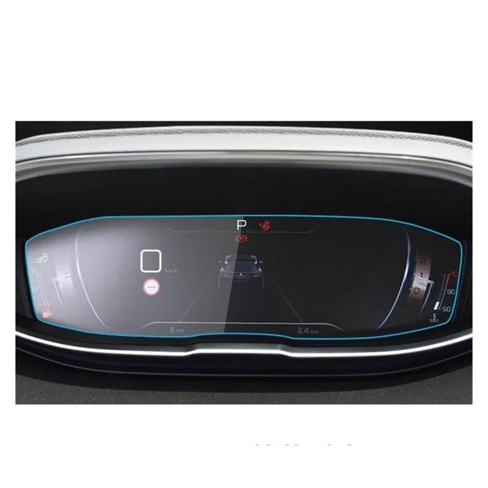 Auto Navi Folie Für Peugeot 3008 5008 3008GT 4008 2017 2018 2019 Schutzfolie Auto GPS Navigation Gehärtetes Glas Displayschutzfolie Auto Displayschutzfolie(12.3inch Instrument) von OJTEMHBH