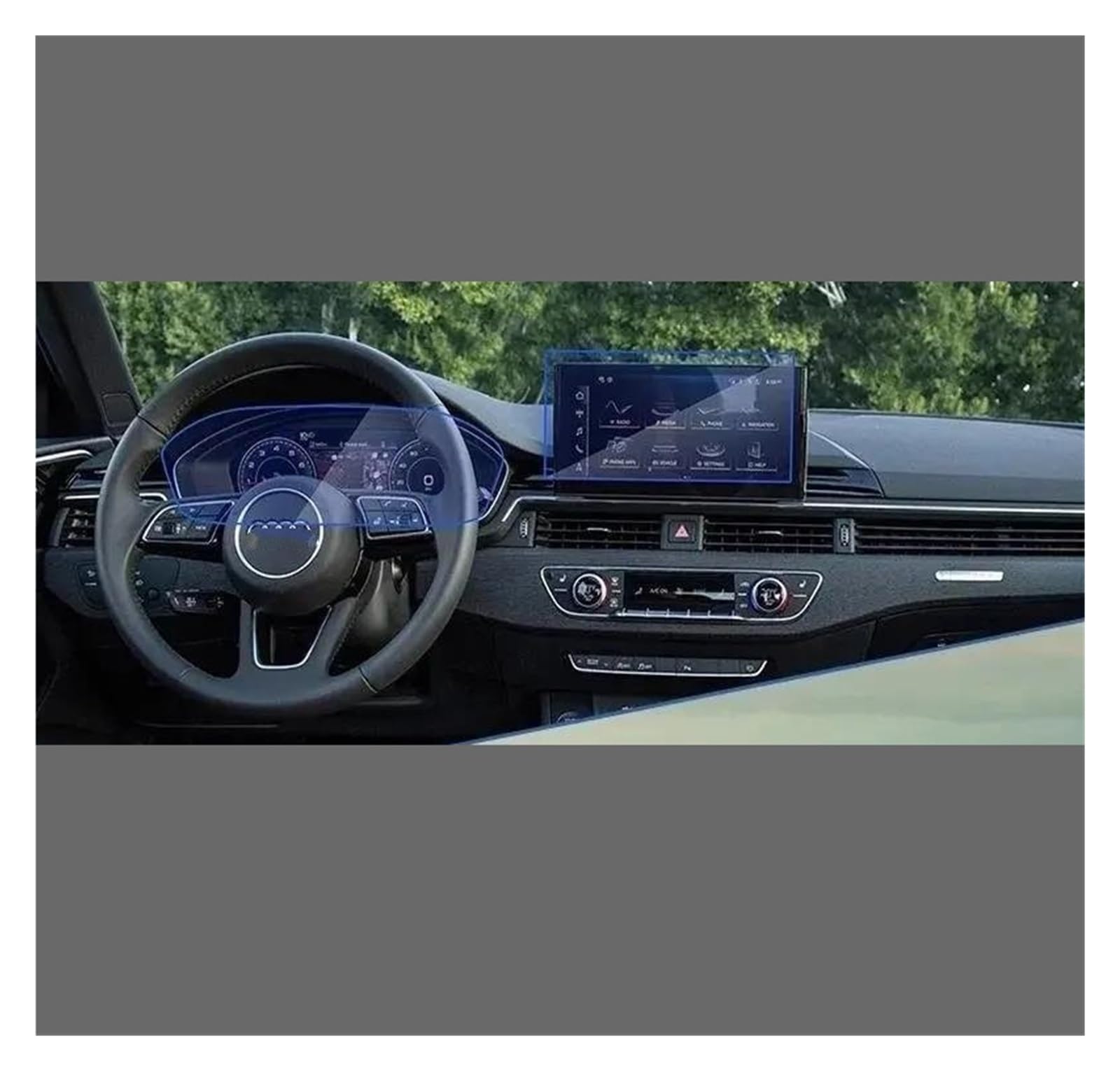 Auto Navi Folie Für Q5 2020 2021 Auto GPS Und Instrument Film Auto Innen Aufkleber Anti-Scratch-Film Gehärtetes Glas Screen Protector Auto Displayschutzfolie von OJTEMHBH