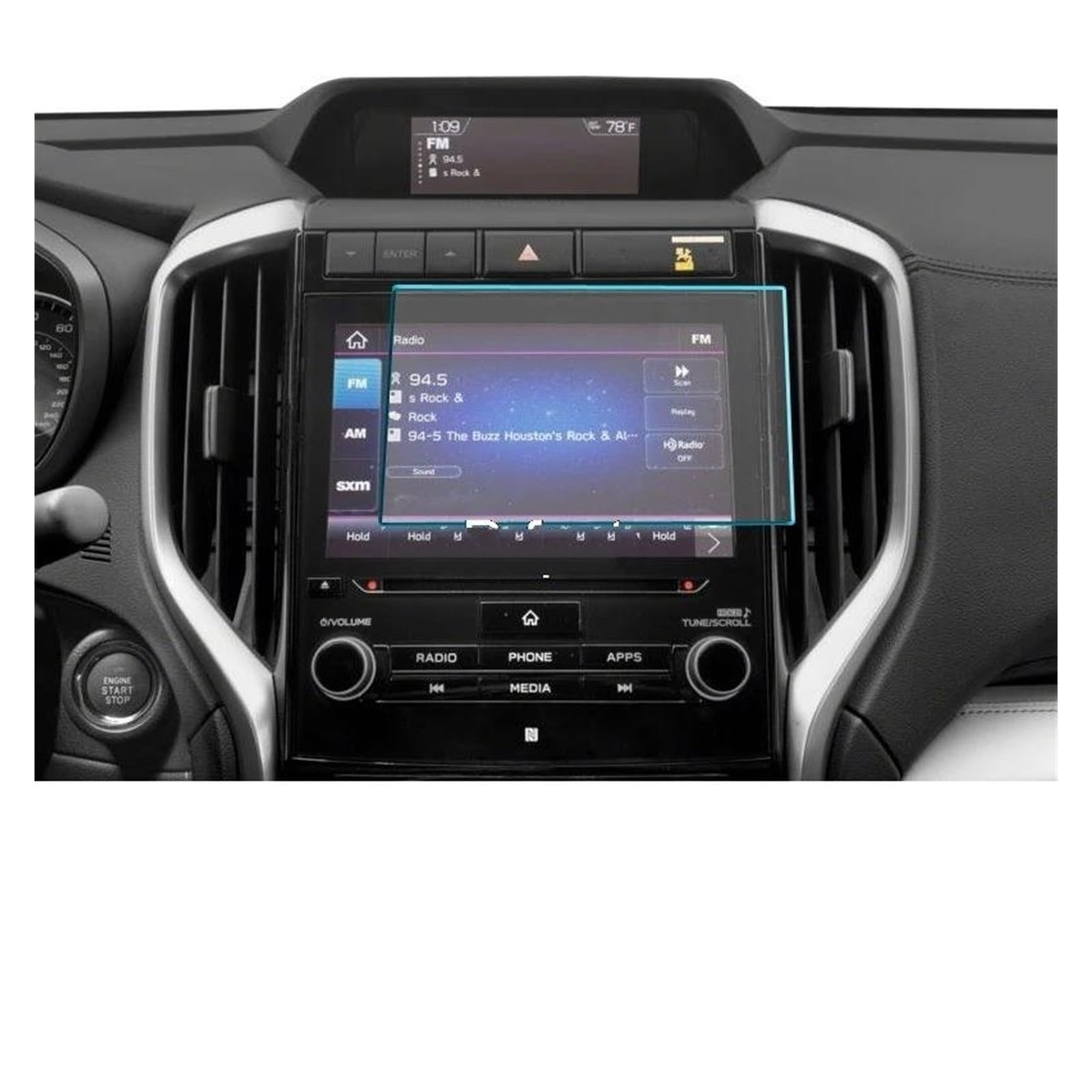 Auto Navi Folie Für Subaru Für Ascent 2019 2020 2021 2022 8 Zoll Auto GPS Navigation Bildschirm Gehärtetes Glas Schutz Film Auto Displayschutzfolie von OJTEMHBH