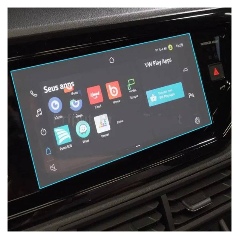 Auto Navi Folie Für VW Für Nivus 2021 10,1 Zoll Autoradio GPS Navigation Interior Center Konsole Gehärtetem Glas Screen Protector Film Auto Displayschutzfolie von OJTEMHBH