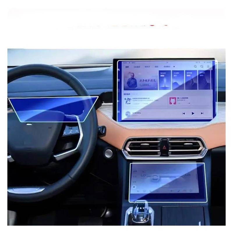 Auto Navi Folie Für WEY Für Kaffee 01 2022 2023 Auto GPS Navigation Und Instrument LCD Schutz Film Zubehör Gehärtetes Glas Screen Protector Auto Displayschutzfolie von OJTEMHBH