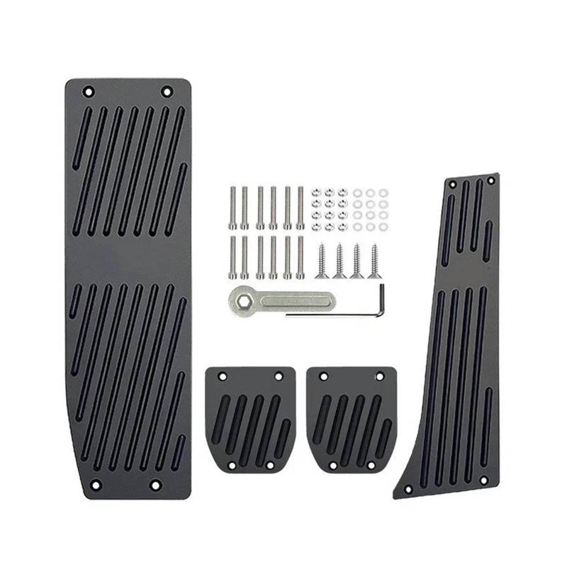 Auto Pedal Pad Kit Für 3 5 Serie E30 E32 E34 E36 E38 E39 E46 E87 E90 E91 Für X5 Für X3 Z3 2009-2012 Fußstütze Kraftstoff Brems Gas Pedal Pads Abdeckungen Auto Zubehör Pedalbelag Gummi(Punch (MT)) von OJTEMHBH