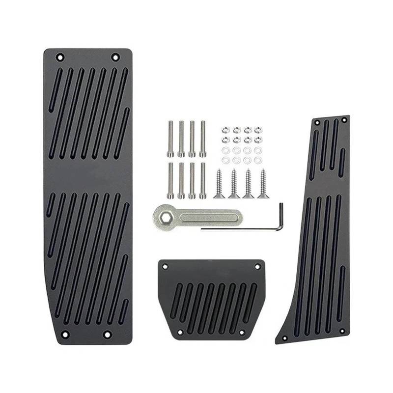 Auto Pedal Pad Kit Für 3 5 Serie E30 E32 E34 E36 E38 E39 E46 E87 E90 E91 Für X5 Für X3 Z3 2009-2012 Fußstütze Kraftstoff Brems Gas Pedal Pads Abdeckungen Auto Zubehör Pedalbelag Gummi(Punch (at)) von OJTEMHBH