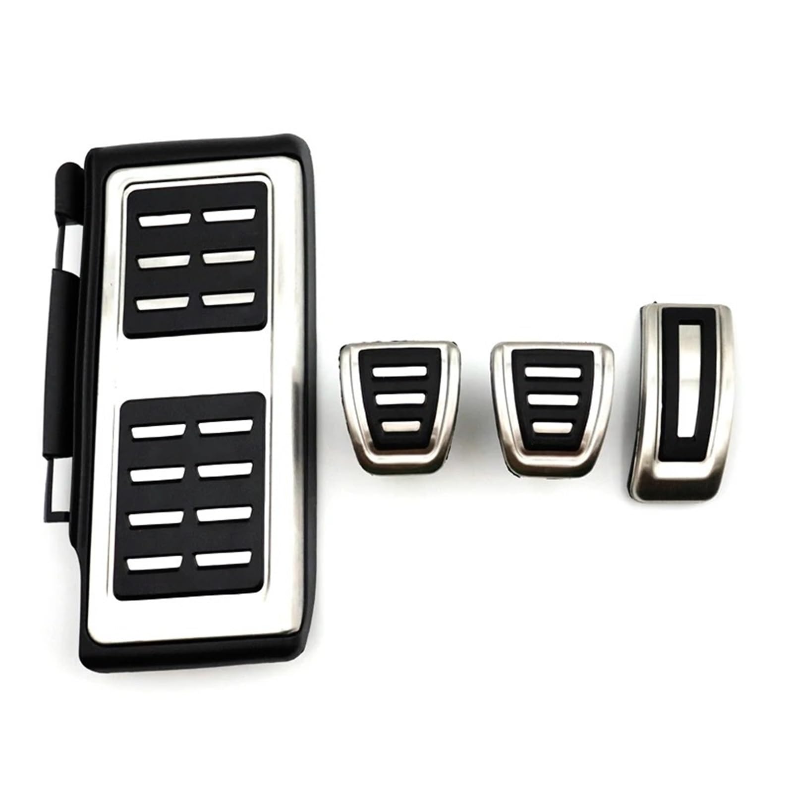 Auto Pedal Pad Kit Für A3 Für Sportback 8Y 2020 2021 2022 2023 Edelstahl Auto Pedale Zubehör Gas Bremse Nicht-Slip Kein Bohren Restfoot Pedal Pedalbelag Gummi(4pcs) von OJTEMHBH