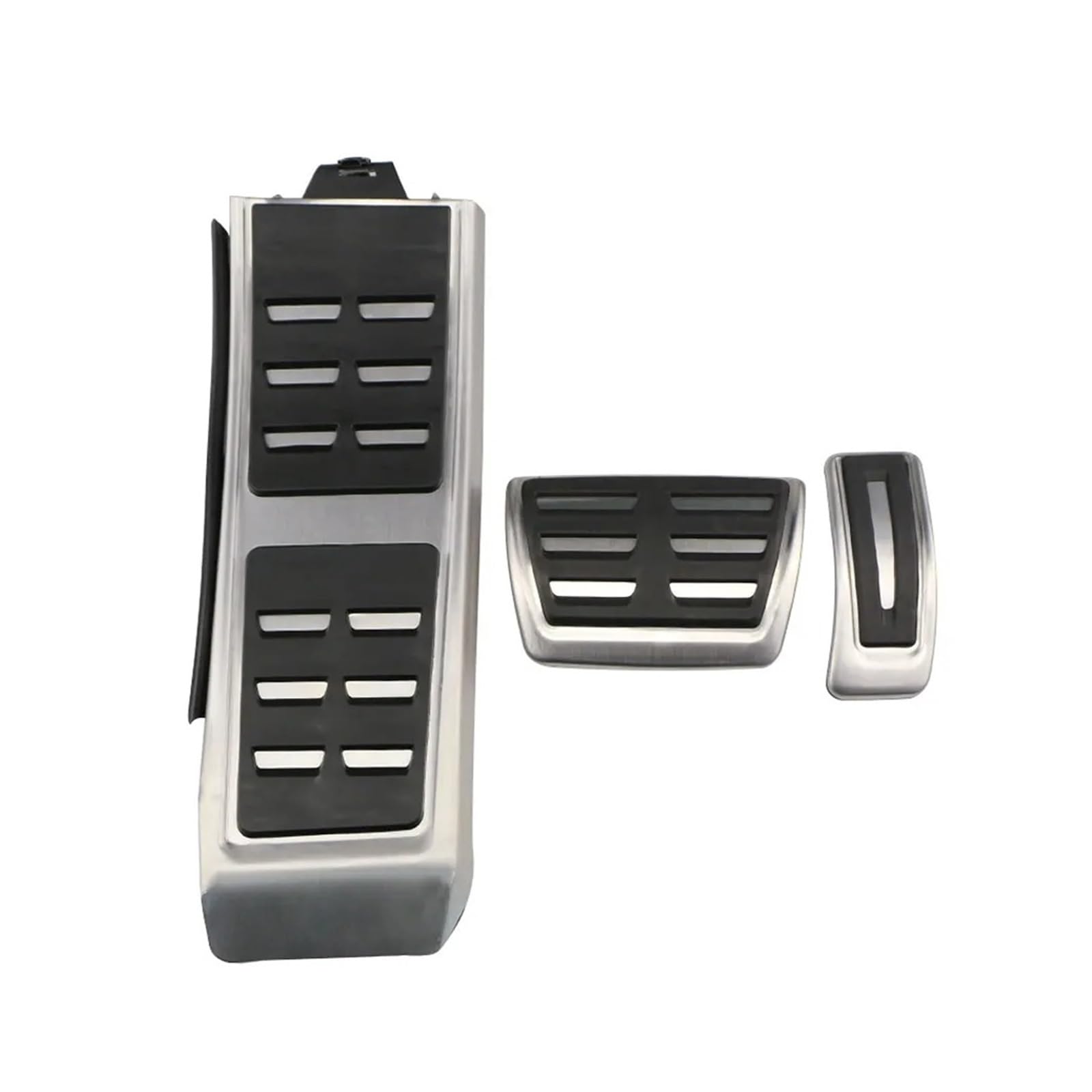 Auto Pedal Pad Kit Für A4 B8 2008 2009 2010 2011 2012 2013 2014 2015 2016 Edelstahl Auto Fußpedale Kraftstoff Gas Bremse Beschleuniger Rest Pedal Pad Pedalbelag Gummi(3 pcs A) von OJTEMHBH