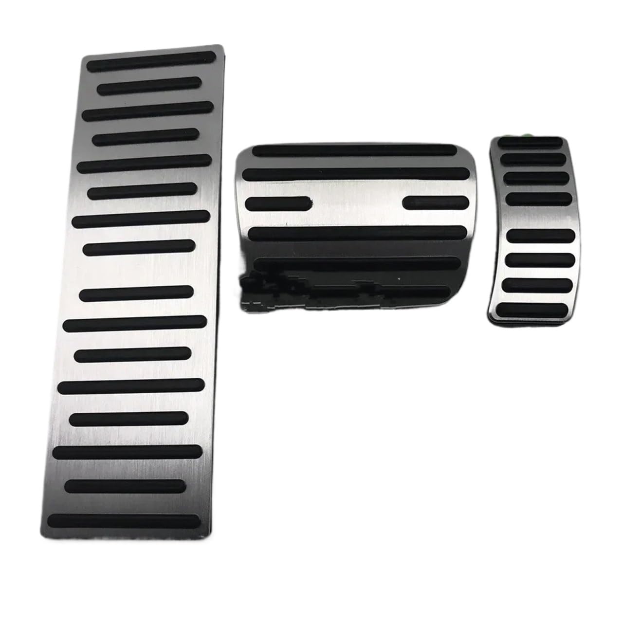 Auto Pedal Pad Kit Für A6 Für C6 Für C7 Für C8 2007-2022 Metall Pedal Abdeckung Automatische Gaspedal Bremse Fußstütze Refit Pad Innen Versorgung Dekoratives Zubehör Pedalbelag Gummi(Silber,07-11) von OJTEMHBH