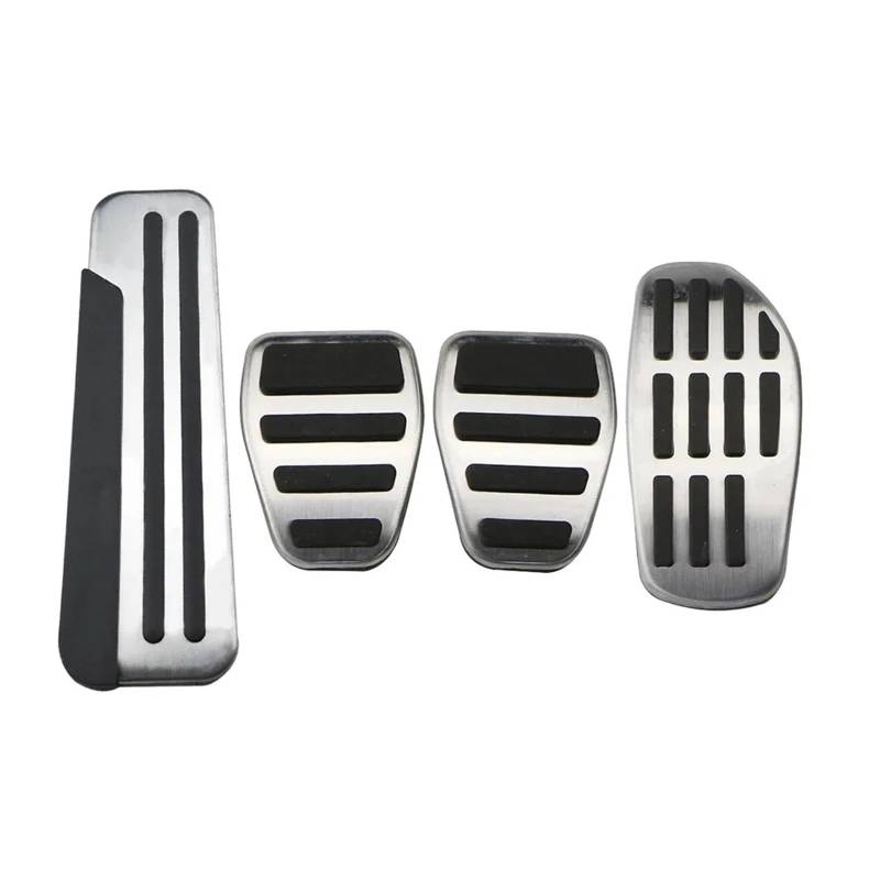 Auto Pedal Pad Kit Für Benz Für Citan 2021 2022 2023 2024 2025 Auto Fußpedale Edelstahl Pad Kraftstoff Bremse Nicht-Slip Kein Bohren Legierung Auto Abdeckungen Pedalbelag Gummi(4 Pcs) von OJTEMHBH