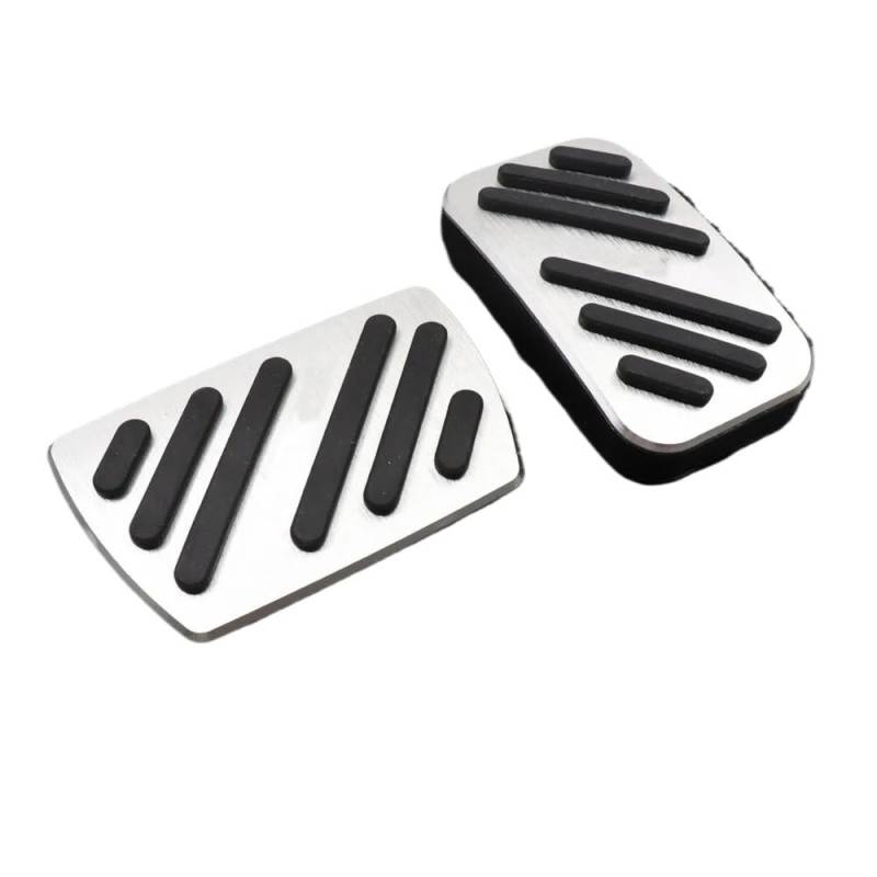 Auto Pedal Pad Kit Für Civic 2016 2017 MT/at Geändert Zubehör Accelerator Fuß Rest Refit Pedal Pad Schmücken Matte Auto Aufkleber Pedalbelag Gummi(at 2PCS) von OJTEMHBH