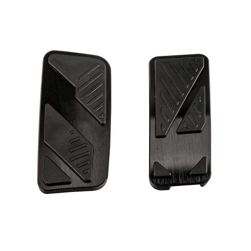 Auto Pedal Pad Kit Für Ford Für Ranger T9 2023 2024 Aluminium Legierung Fuß Pedal Gas Kraftstoff Bremspedal Pedal Abdeckung Alternative Installation Pedalbelag Gummi(Schwarz) von OJTEMHBH