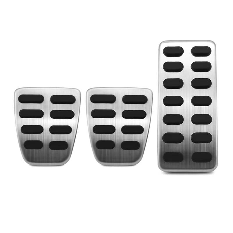 Auto Pedal Pad Kit Für Kia Für Seltos 2019 2020 2021 2022 at MT Auto Kraftstoff Bremse Rest Fuß Pedale Gas Beschleuniger Edelstahl rutschfeste Pedal Abdeckung Pedalbelag Gummi(3 pcs) von OJTEMHBH