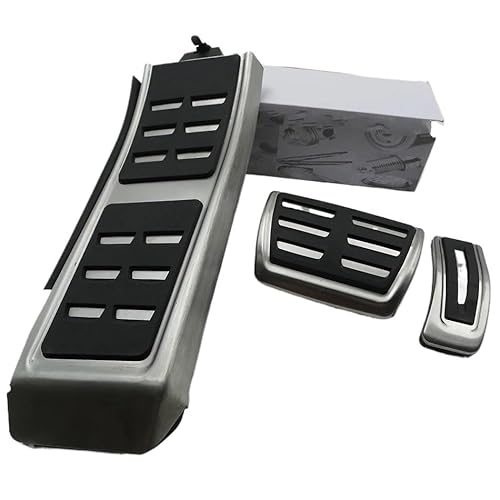 Auto Pedal Pad Kit Für Macan 2014 2015 2016 2017 Auto Geändert Zubehör Accelerator Bremse Fußstütze Refit Pedal Pad Dekorieren Metall Platte Pedalbelag Gummi(`Whole Set) von OJTEMHBH