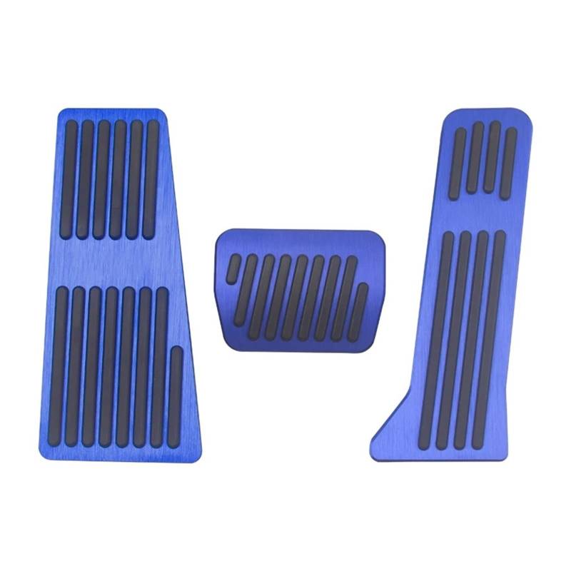 Auto Pedal Pad Kit Für Mazda 2 3 6 Dome BM GL GJ Für CX-5 CX5 KE KF CX3 Für CX-3 CX7 CX-7 CX-8 CX8 CX9 Für CX-9 Auto Accelerator Fußstütze Bremse Kupplung Pedal Pad Pedalbelag Gummi(LHD at 3pcs Blue) von OJTEMHBH