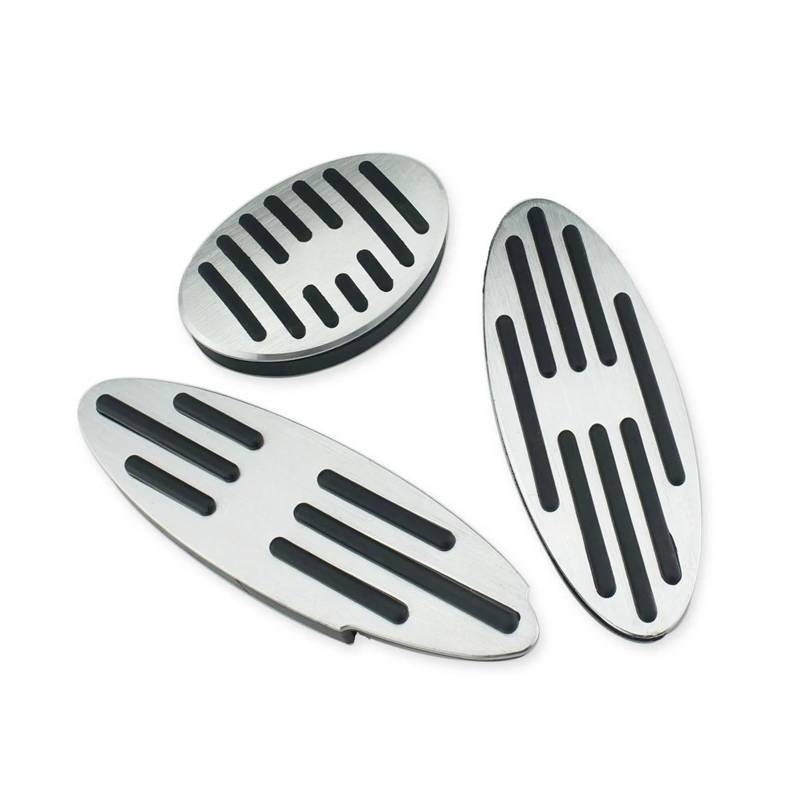 Auto Pedal Pad Kit Für Mini Für Cooper Für R56 Für R57 Hatch 2007~2013 Auto Fußpedale Gas Beschleuniger Bremse Edelstahl rutschfeste Kein Bohren Pedal Pads Pedalbelag Gummi(3pcs) von OJTEMHBH