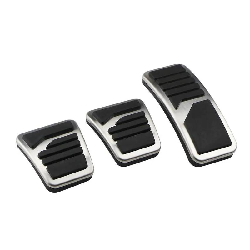 Auto Pedal Pad Kit Für Mitsubishi Für Lancer EX 2008-2018 2019 2020 2021 at MT Auto Pedale Pedal Schutz Abdeckung Edelstahl Auto-Styling Pedalbelag Gummi(MT 3Pcs) von OJTEMHBH