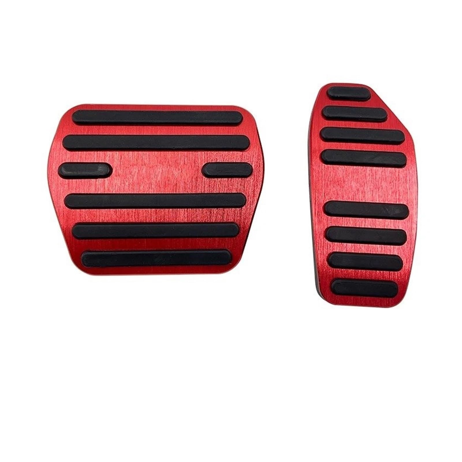 Auto Pedal Pad Kit Für Mitsubishi Für Outlander 4 2022 2023 2024 Auto Kraftstoff Beschleuniger Bremspedale Abdeckung Trim Non Slip Pad Aluminium Zubehör Pedalbelag Gummi(Red) von OJTEMHBH