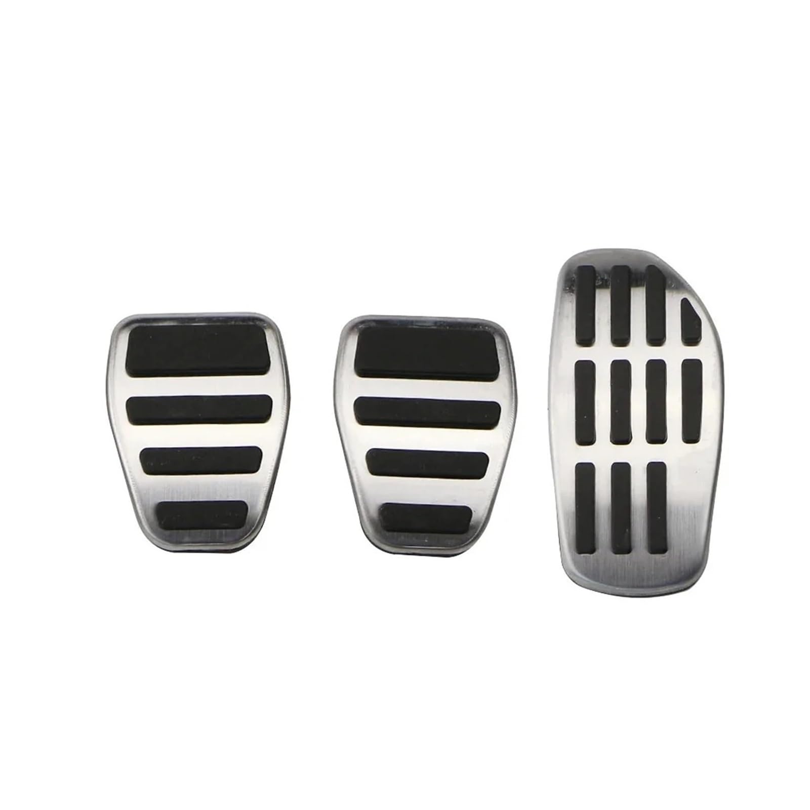 Auto Pedal Pad Kit Für Nissan Für X-Trail Für Rogue T33 2021-2023 2024 Auto Fußpedale Edelstahl Pad Kraftstoff Bremse rutschfest Kein Bohren Legierung Auto Abdeckungen Pedalbelag Gummi(3 Pcs) von OJTEMHBH