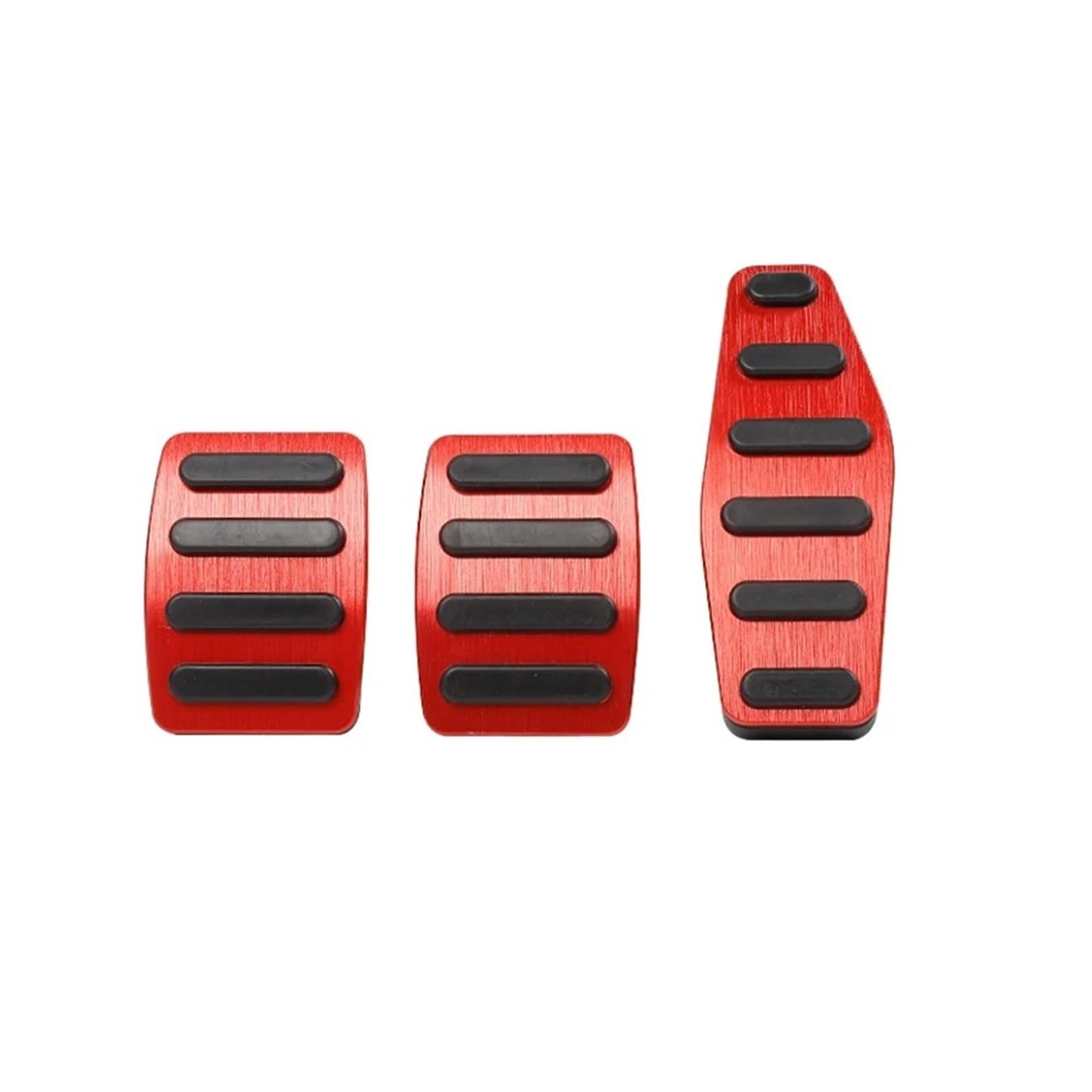 Auto Pedal Pad Kit Für Suzuki Für Jimny Für Sierra JB64 JB74 2019 2020 2021 2022 Auto Fußstütze Pedal Beschleuniger Kraftstoff Bremspedale Abdeckung Anti-Slip Pads Pedalbelag Gummi(MT 3pcs Red) von OJTEMHBH