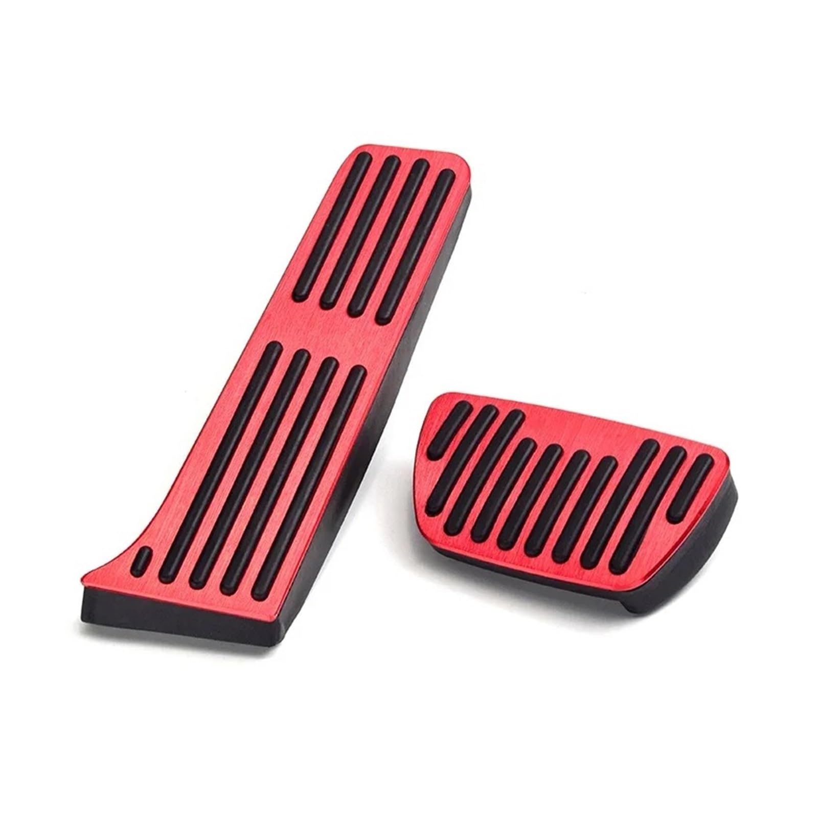 Auto Pedal Pad Kit Für Toyota Für Camry Für XV70 Für Daihatsu Für Altis 2018-2023 Bremse Fuß Pedale Kein Bohren Rest Accelerator Abdeckung Legierung Tablett Pad Zubehör Pedalbelag Gummi(Red) von OJTEMHBH