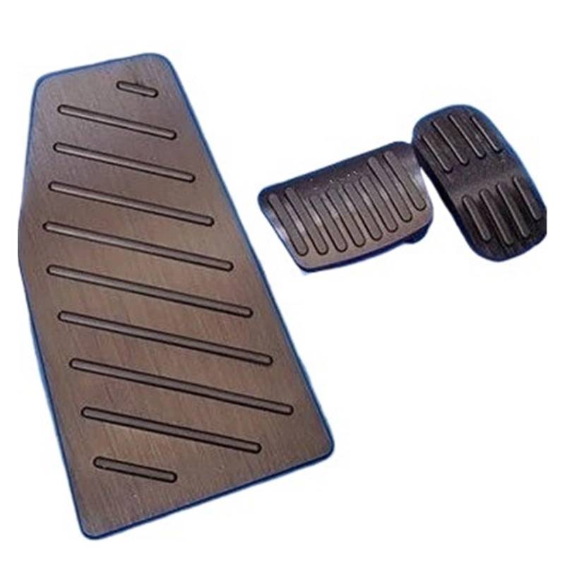 Auto Pedal Pad Kit Für Toyota Für Corolla E210 2019 2020 2021 2022 Auto Geändert Pedal Kit Accelerator Brems Fußstütze Pad Abdeckung Auto Refit Zubehör Pedalbelag Gummi(3pcs Black) von OJTEMHBH