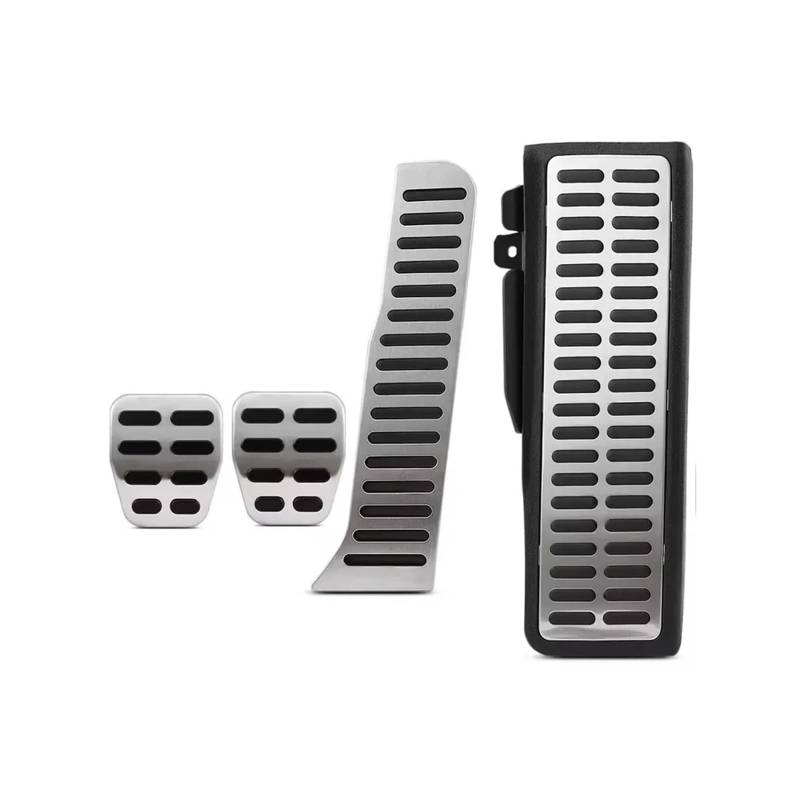 Auto Pedal Pad Kit Für VW Für Sharan 2010~2022 Auto Fuß Pedale Edelstahl Pad Kraftstoff Bremse Nicht-Slip Kein Bohren Legierung Auto Abdeckungen Teile Pedalbelag Gummi(4 Pcs) von OJTEMHBH