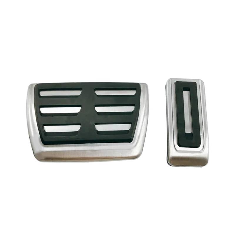 Auto Pedal Pad Kit Für VW Für Taigo Für Nivus 2020 2021 2022 Auto Fuß Pedale Gas Beschleuniger Bremse Nicht-Slip Edelstahl Pedal Abdeckung Teile Pedalbelag Gummi(2 pcs) von OJTEMHBH