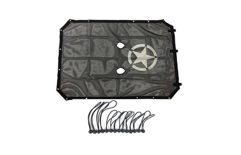 Dach Rack Gepäck Für Jeep Für Wrangler 2007-2017 4 Türen Auto Styling Auto Polyester Dach Mesh Bikini Top Sonnenschutz Abdeckung UV Sonnenschutz Mesh Racks Träger Auto von OJTEMHBH