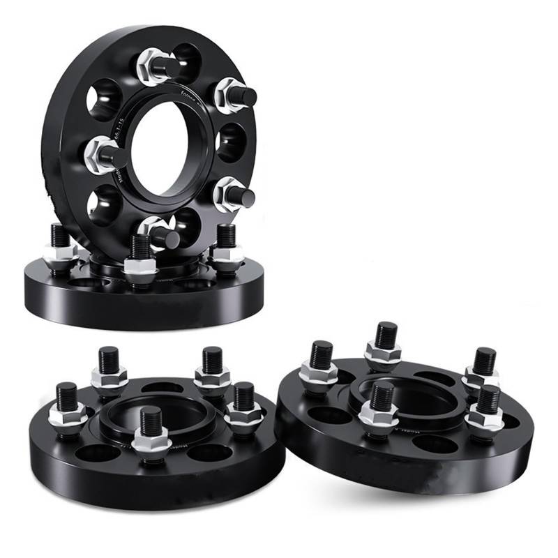 Distanzscheibe Räder Für Jeep Für Gladiator 2019-2024 2/4PCS 5x127 71,5 M14 X 1,5 Rad Spacer Nabe Verbreitert Adapter Spürverbreiterungsatz(4pcs 25mm) von OJTEMHBH