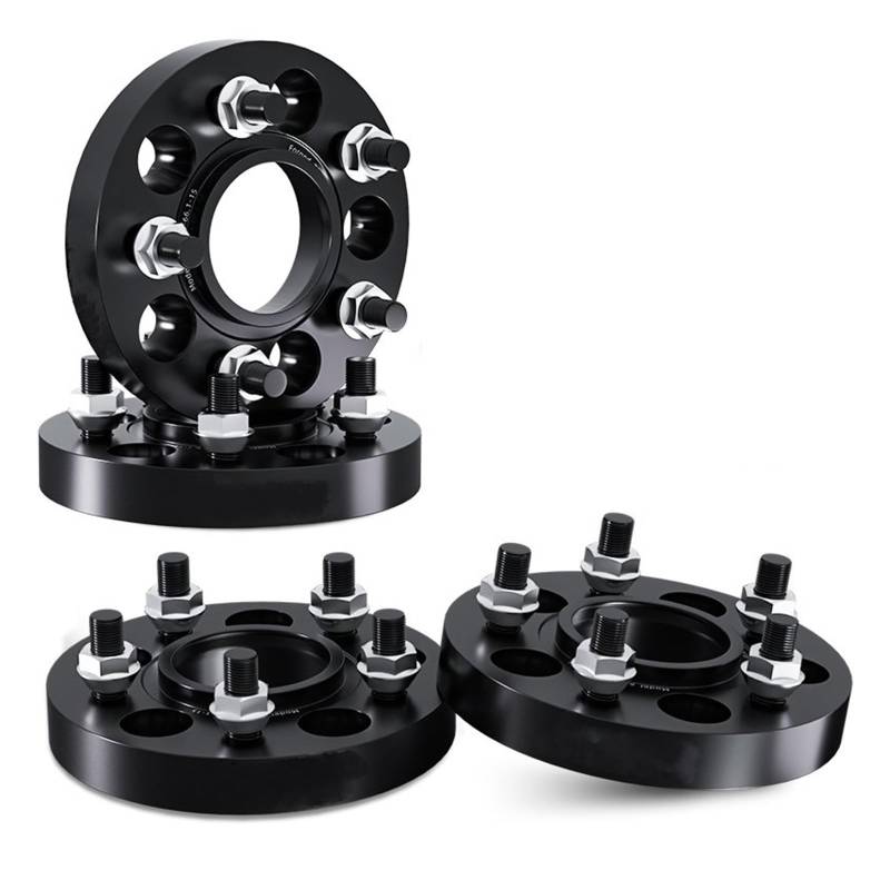 Distanzscheibe Räder Für Land Für Rover Für Range Für Rover Für Velar 2/4PCS 5x108 CB 63.4 M14 X 1.5 Spurverbreiterungen Hub Verbreitert Adapter Spürverbreiterungsatz(4pcs 25mm-BK) von OJTEMHBH