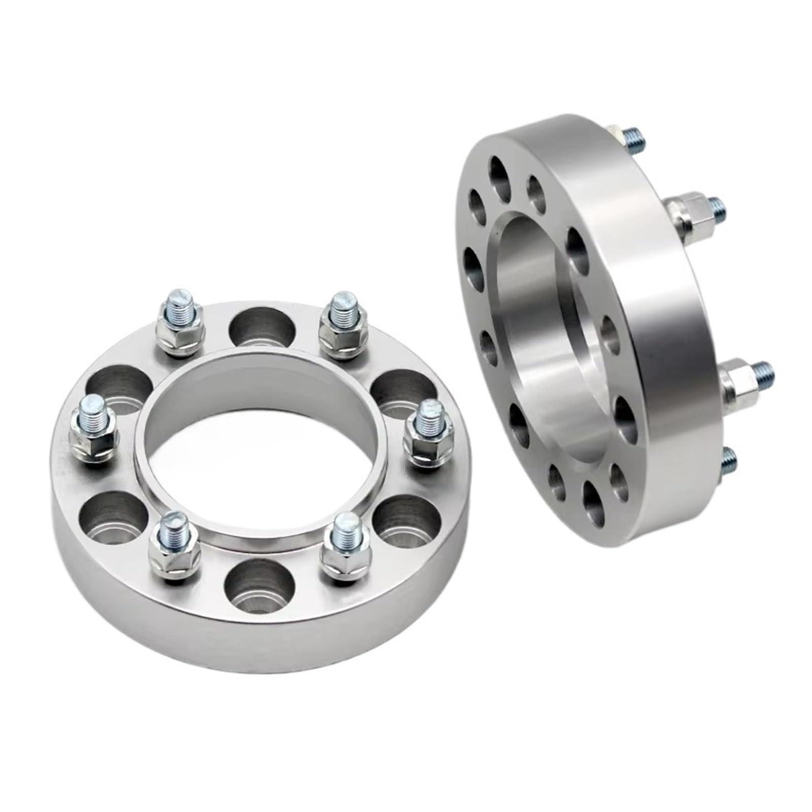 Distanzscheibe Räder Für Mitsubishi Motors Universal Auto M12XP1.5 2 Stück PCD 6x139.7 CB 67.1mm Rad Spacer Adapter 6 Lug Anzug Spürverbreiterungsatz(2PCS 30mm Silver) von OJTEMHBH