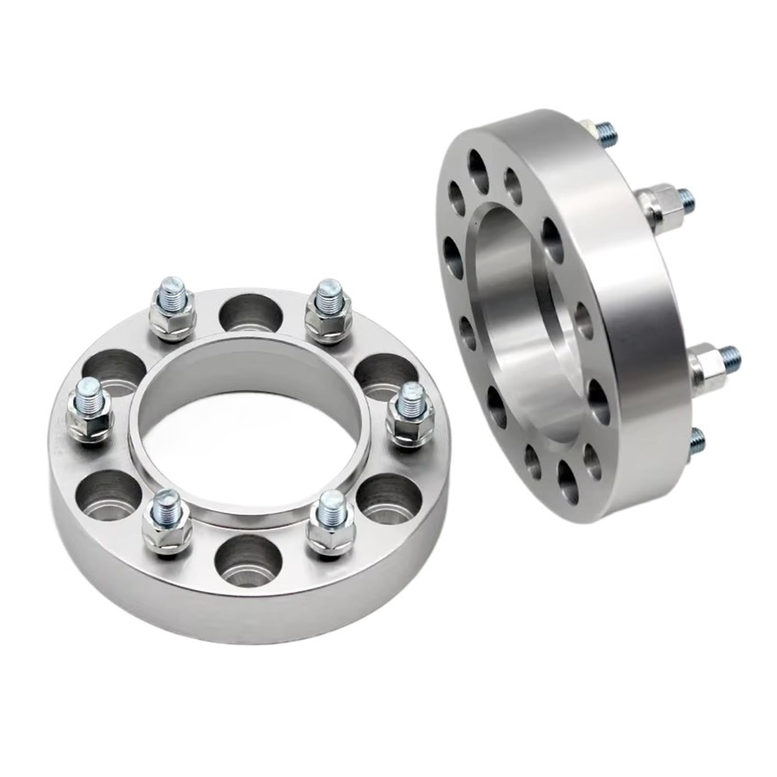 Distanzscheibe Räder Für Nissan 2PCS 25/30/35/40/45mm PCD 6x114,3 66,1mm Spurverbreiterungen Adapter 6 Lug Spürverbreiterungsatz(2PCS 35mm Silver) von OJTEMHBH