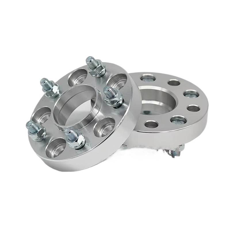 Distanzscheibe Räder Für SUBARU Für Forester Für Outback 2 Stück 15/20/25/30mm 5x100 56,1mm Spurverbreiterungen Adapter 5 Lug Spürverbreiterungsatz(25mm Silver Spacers) von OJTEMHBH