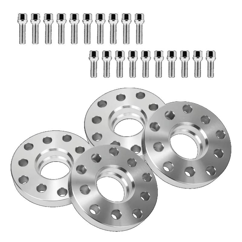 Distanzscheibe Räder Für VW Für Golf 2x15mm/2x20mm Hubzentrische Spurverbreiterungen Und Schrauben 57.1mm 5x100/5x112mm Spürverbreiterungsatz von OJTEMHBH