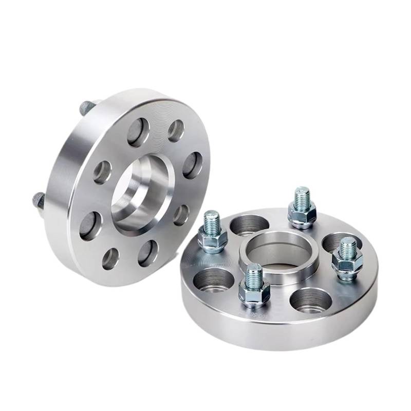 Distanzscheibe Räder Universal Auto 2 Stück 15/20/25/30/35/40mm PCD 4x114.3 CB 64.1mm Rad Spacer Adapter 4 Lug Anzug M12XP15 Spürverbreiterungsatz(2PCS 35mm Silver) von OJTEMHBH