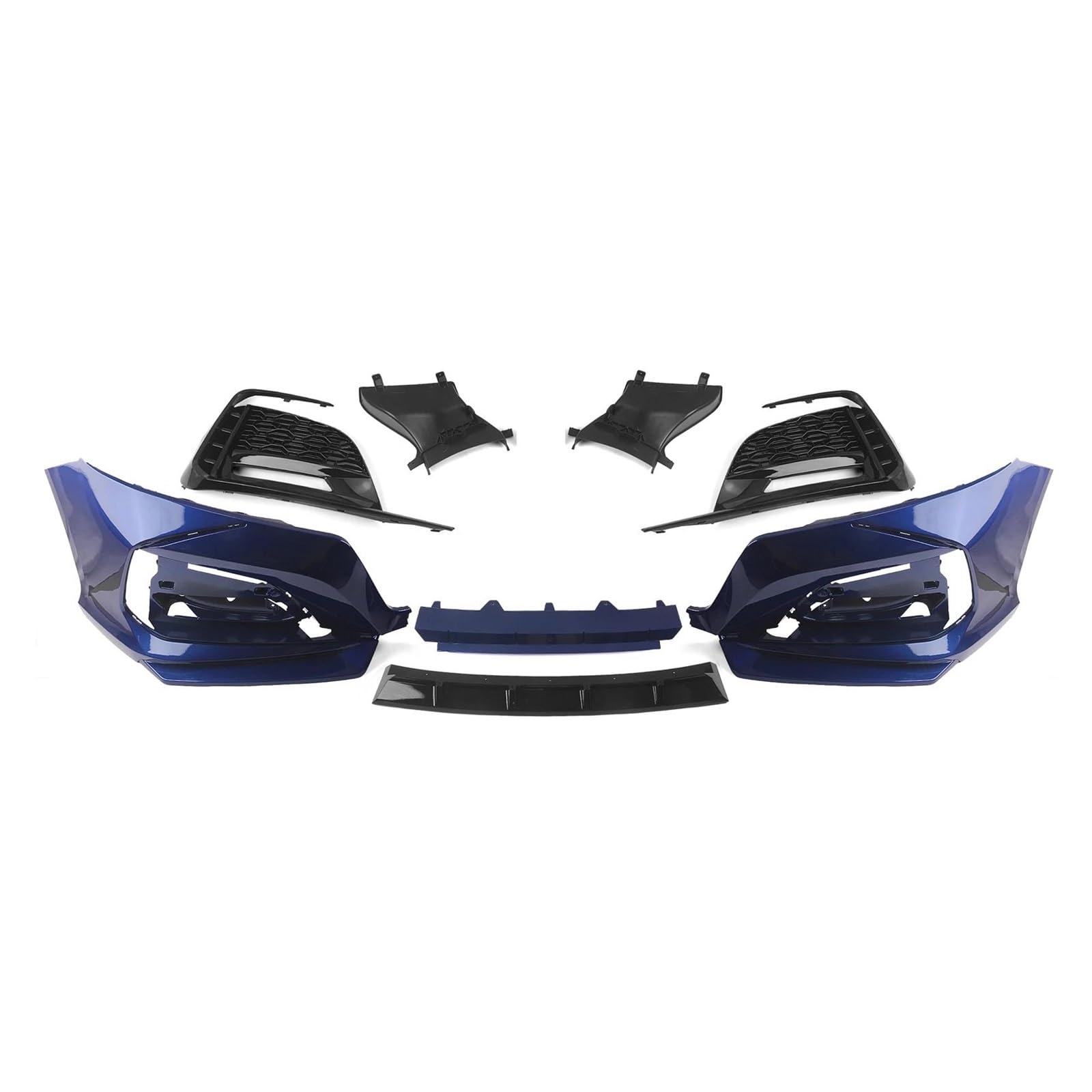 Frontstoßstange Spoiler Für Accord 10th 2018 2019 2020 2021 Auto Gehäuse Ansaughaube Splitter Spoiler Kit Frontstoßstange Surround Molding Trim Abdeckung Auto Frontlippe Spoiler(Blau) von OJTEMHBH