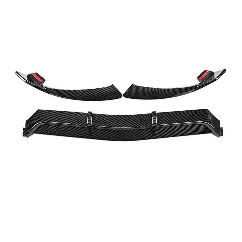 Frontstoßstange Spoiler Für Benz Für W205 2015 2016 2017 2018 Front Stoßstange Unten Splitter Lip Spoiler Diffusor Körper Kit Auto Frontlippe Spoiler(Carbon Printed) von OJTEMHBH