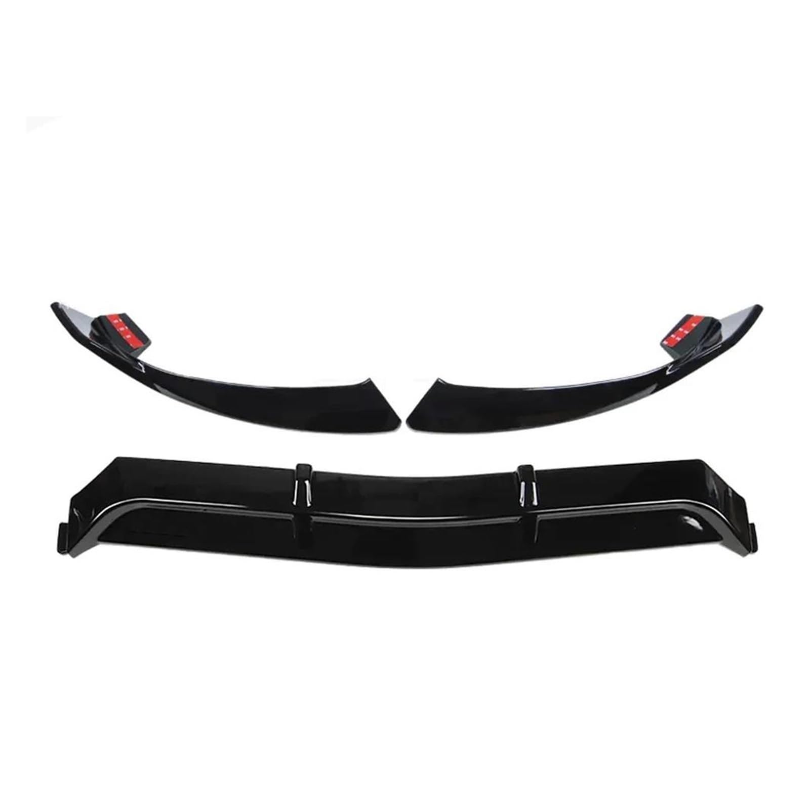 Frontstoßstange Spoiler Für Benz Für W205 2015 2016 2017 2018 Front Stoßstange Unten Splitter Lip Spoiler Diffusor Körper Kit Auto Frontlippe Spoiler(Glossy Black) von OJTEMHBH