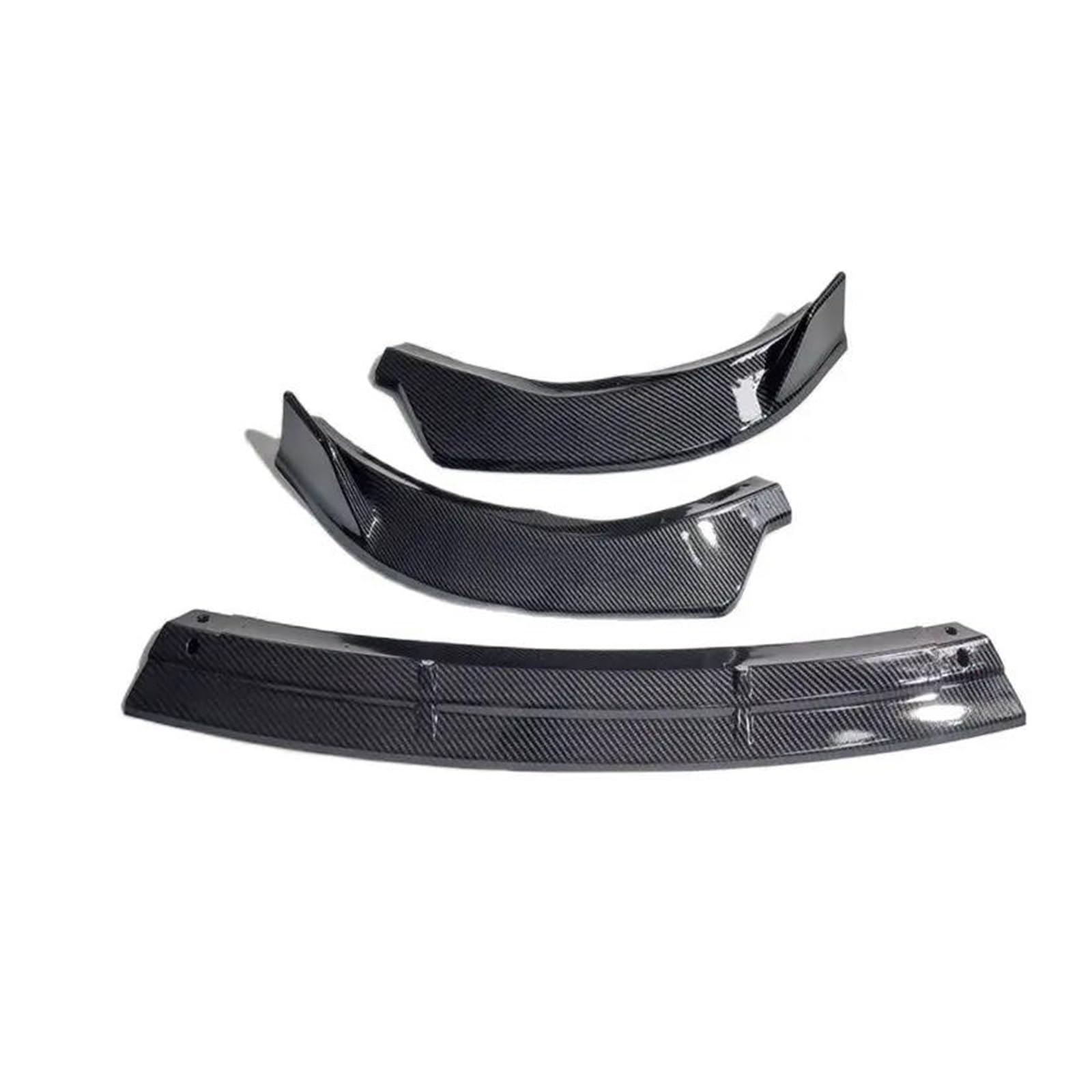 Frontstoßstange Spoiler Für Benz Für W205 S205 C-Klasse C200 C300 C400 2018-2021 Auto Front Stoßstange Lip Splitter Diffusor Körper Kits Stoßstange Wache Schutz Auto Frontlippe Spoiler(Carbon Look) von OJTEMHBH