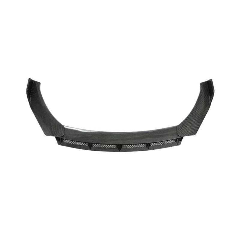 Frontstoßstange Spoiler Für Cadillac Für VW Universal 3PCS Auto Front Stoßstange Splitter Lip Grid Spur Vorne Schaufel Spoiler Auto Frontlippe Spoiler(Bright Carbon Fiber) von OJTEMHBH